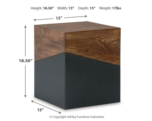 Trailbend - Accent Table - Brown / Gunmetal Accent Tables by Signature Design by Ashley® - Walls Furniture & Mattress