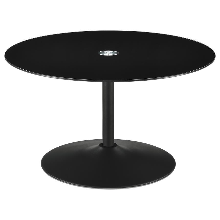 Ganso - Round Glass Top Coffee And End Table Set Table Sets by Coaster Fine Furniture - Walls Furniture & Mattress