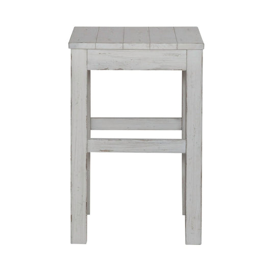 River Place - Console Stool - White Counter Height (24" - 27") by Liberty Furniture - Walls Furniture & Mattress