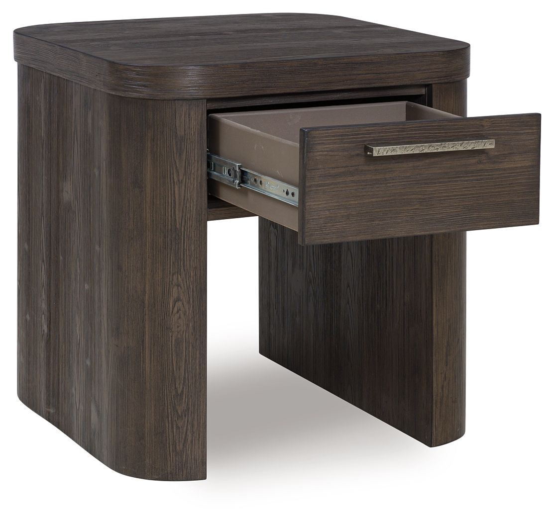 Neo - Rich Brown - Square End Table End Tables by Luxe - Walls Furniture & Mattress