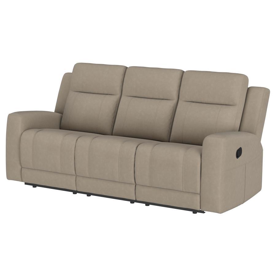 Brentwood - Upholstered Motion Reclining Sofa Reclining Sofas by Coaster Fine Furniture - Walls Furniture & Mattress