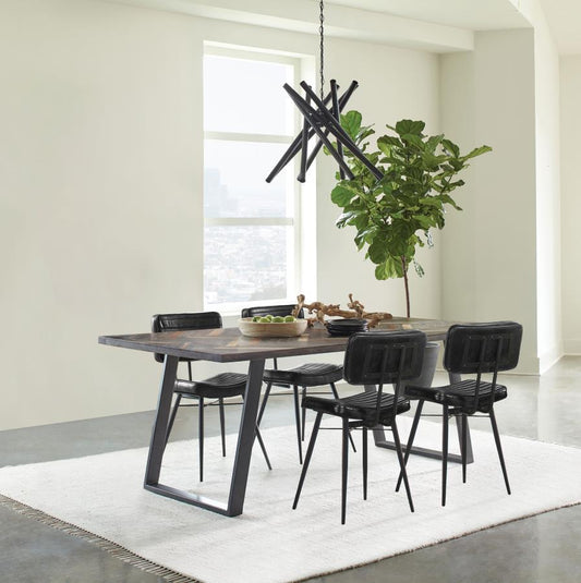 Misty - Rectangular Dining Set 5 Piece Dining Room Sets by Coaster Fine Furniture - Walls Furniture & Mattress