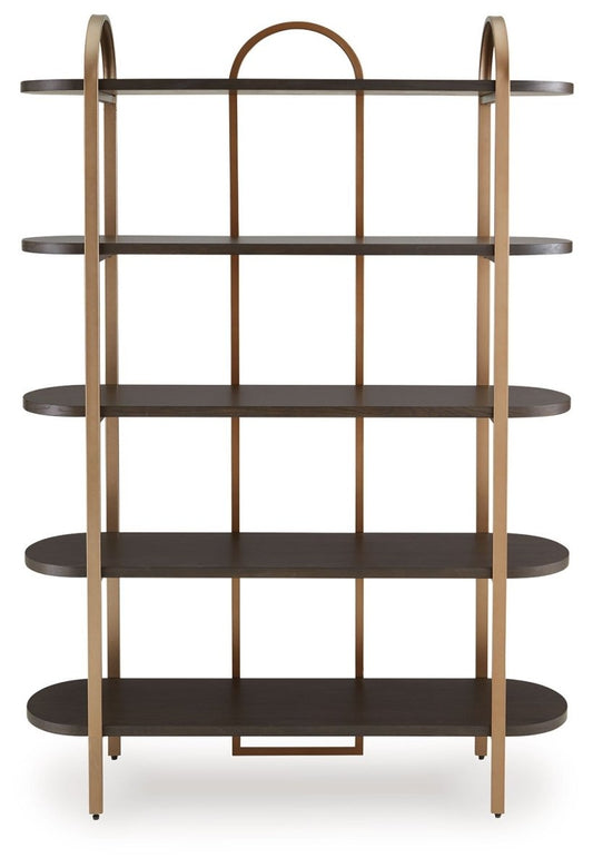 Brentmour - Bookcase - Brown / Gold Finish Etageres by Signature Design by Ashley® - Walls Furniture & Mattress