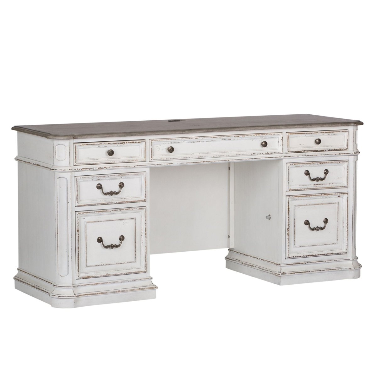 Magnolia Manor - Credenza - White Credenzas by Liberty Furniture - Walls Furniture & Mattress