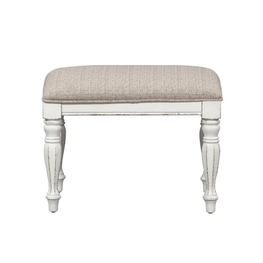 Magnolia Manor - Accent Bench - White Accent Benches by Liberty Furniture - Walls Furniture & Mattress