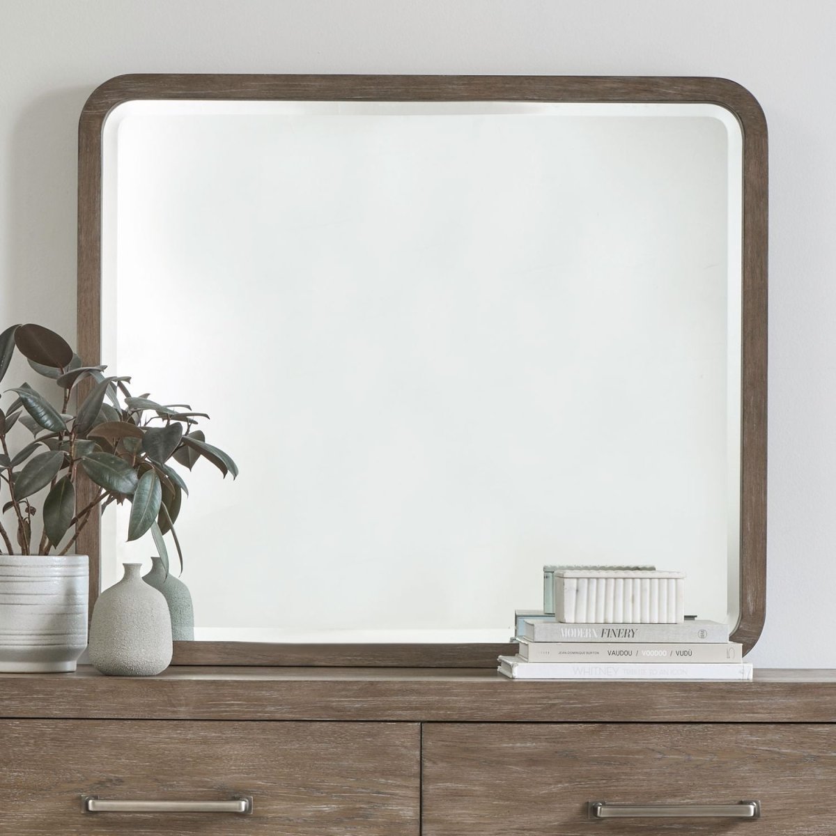 South Bend - Landscape Mirror - Brown Landscape Mirrors by Liberty Furniture - Walls Furniture & Mattress