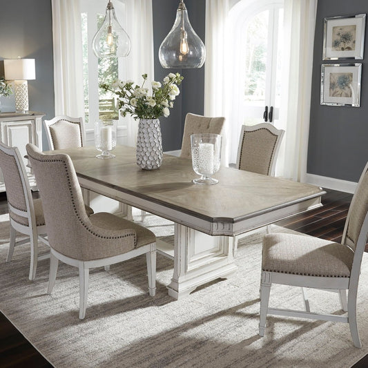 Abbey Park - Trestle Table Set 5 Piece Dining Room Sets by Liberty Furniture - Walls Furniture & Mattress