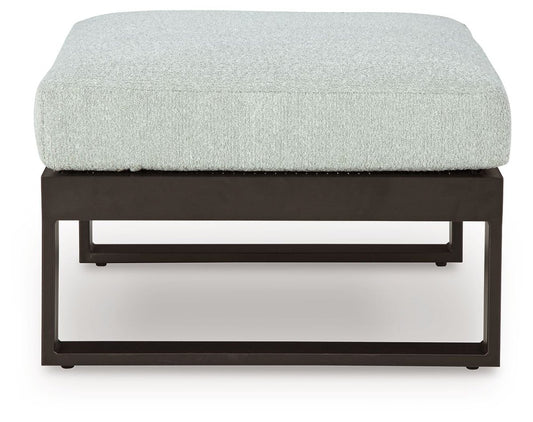 Beachloft - Ottoman With Cushion - Black / Gray Ottomans by Signature Design by Ashley® - Walls Furniture & Mattress