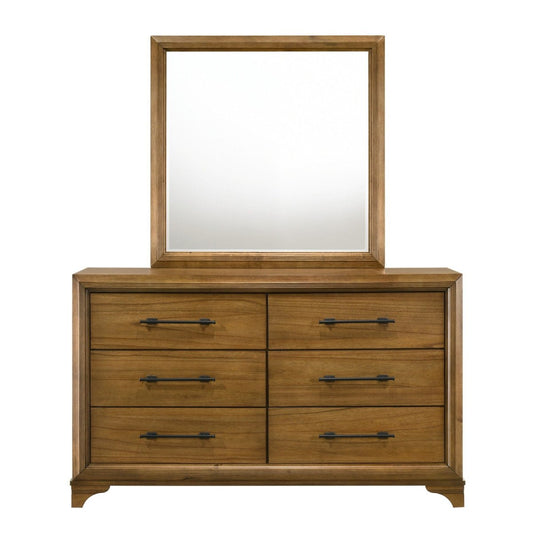 Talcott - Mirror - Honey Mirrors by New Classic - Walls Furniture & Mattress