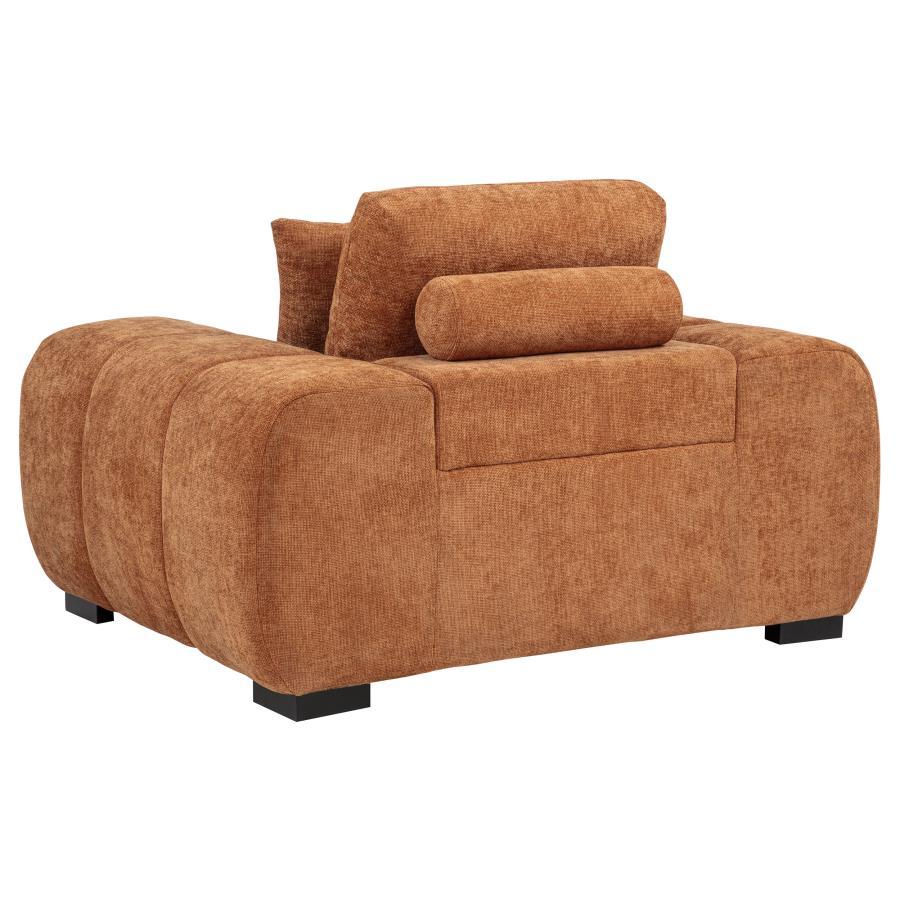 Octavia - Fabric Upholstered Track Arm Accent Chair Arm Chairs by Coaster Fine Furniture - Walls Furniture & Mattress