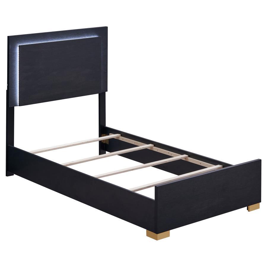 Marceline - Wood LED Panel Bed Panel Beds by Coaster Fine Furniture - Walls Furniture & Mattress