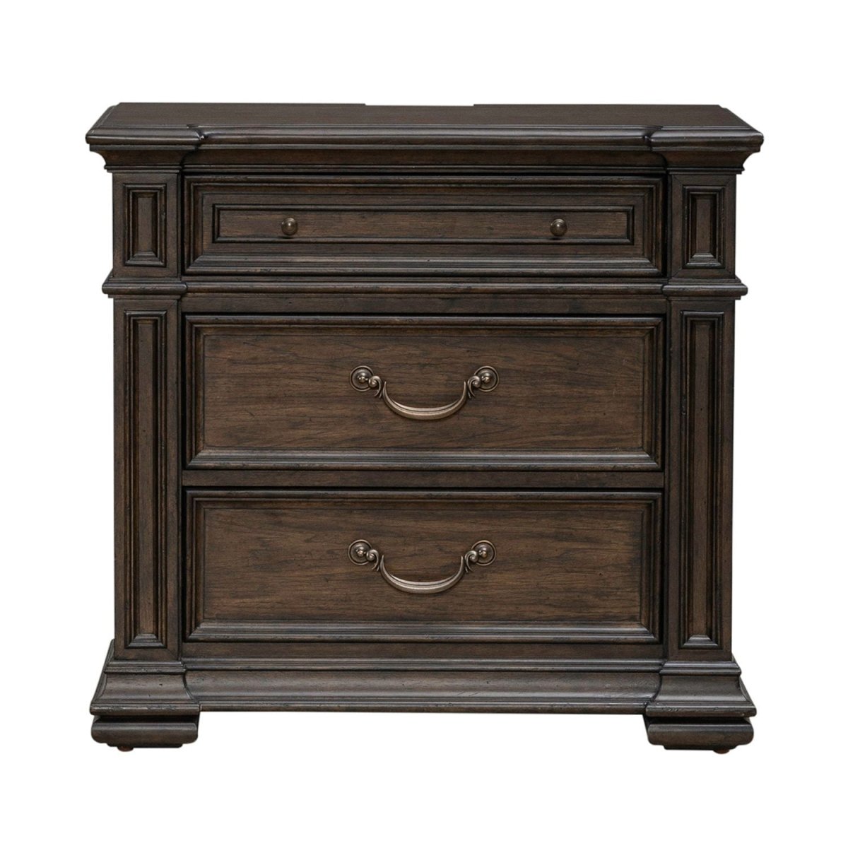 Provence Park - Nightstand With Charging Station - Brown Nightstands w/ Charging Stations by Liberty Furniture - Walls Furniture & Mattress