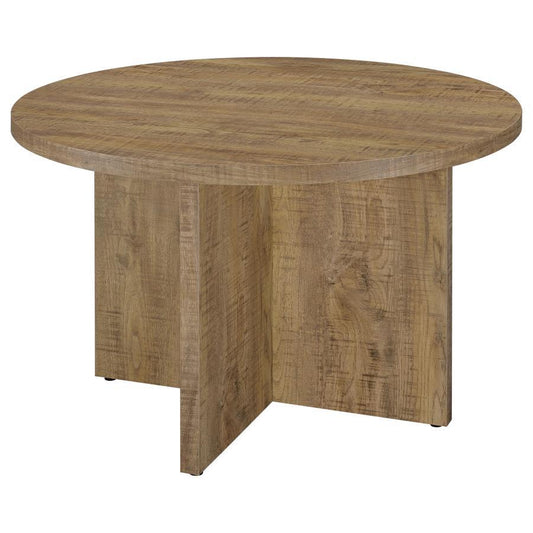 Jamestown - Round Composite Wood Dining Table - Mango Dining Tables by CoasterEveryday - Walls Furniture & Mattress