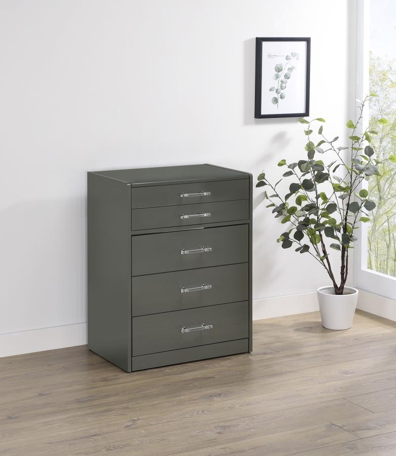 Danbury - 3 - Drawer Makeup Vanity & Stool Set Vanity Sets by Coaster Fine Furniture - Walls Furniture & Mattress