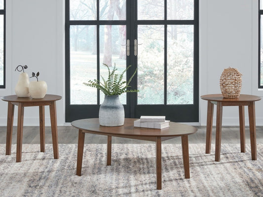Gordonay - Occasional Table Set (Set of 3) - Brown Table Sets by Signature Design by Ashley® - Walls Furniture & Mattress