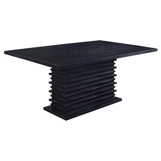 Stanton - Rectangular Dining Table - Black Dining Tables by CoasterEssence - Walls Furniture & Mattress