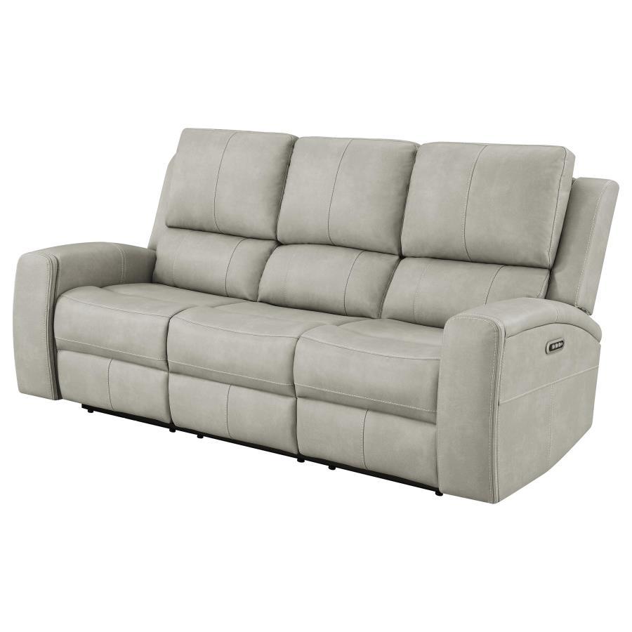 Brickston - Triple Power Reclining Sofa Reclining Sofas by Coaster Fine Furniture - Walls Furniture & Mattress