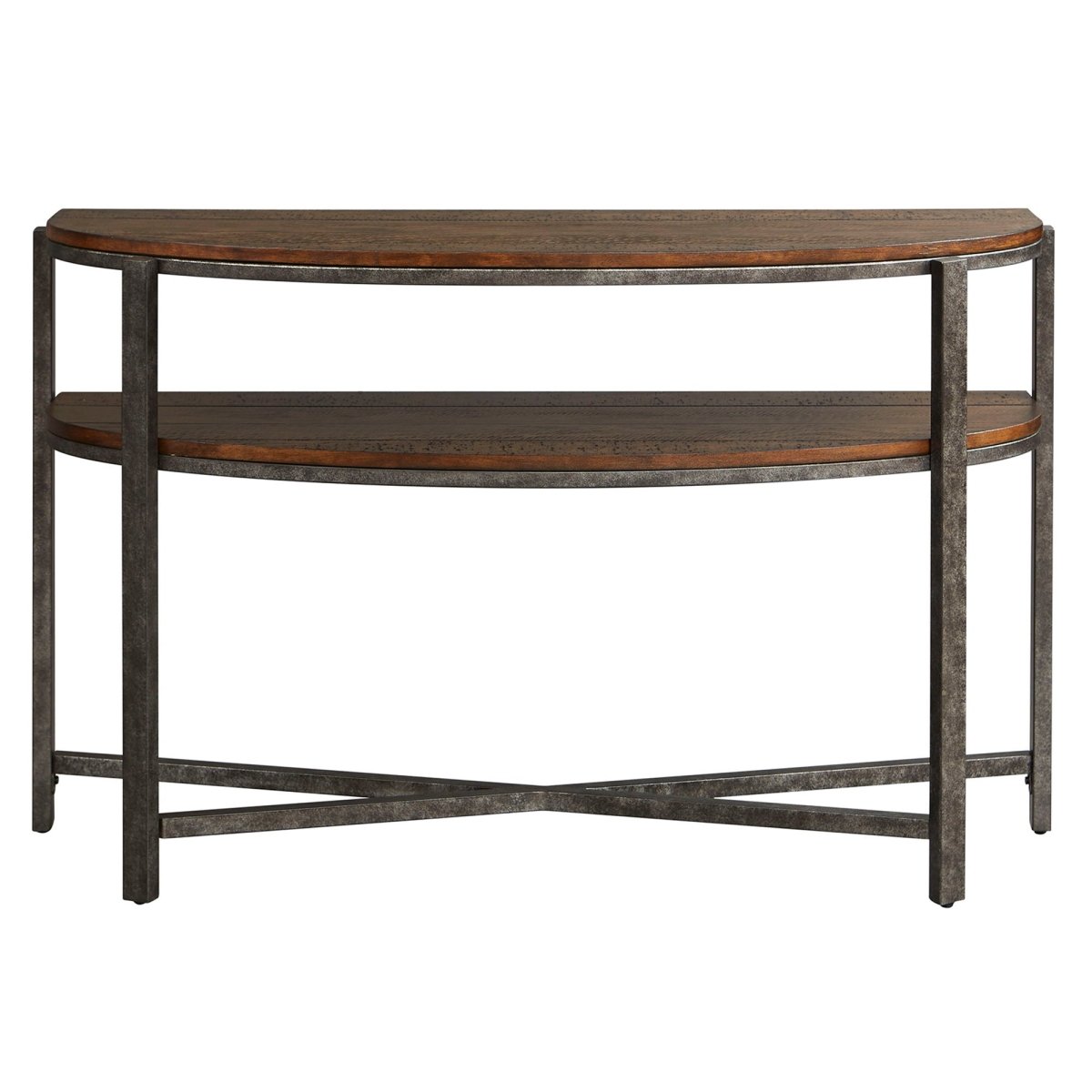 Breckinridge - Demilune Sofa Table - Dark Brown Sofa Tables by Liberty Furniture - Walls Furniture & Mattress