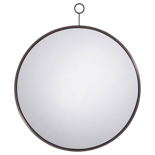 Gwyneth - Round Wall Mirror - Black Nickel Wall Mirrors by CoasterEveryday - Walls Furniture & Mattress