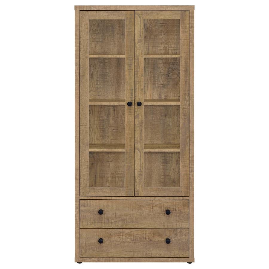 Hawthorne - 4 - Shelf Glass Door Tall Cabinet With Drawers Display Cabinets by Coaster Fine Furniture - Walls Furniture & Mattress
