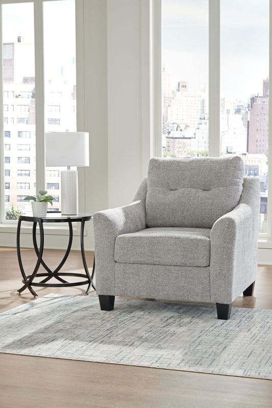 Keenelynn - Chair - Nickel Arm Chairs by Ashley® - Walls Furniture & Mattress