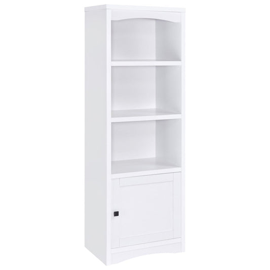 Laughlin - 3 Shelf Engineered Wood Media Tower Standard Bookcases by CoasterEveryday - Walls Furniture & Mattress