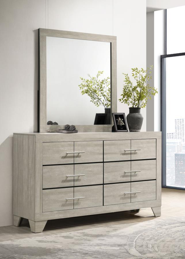 Trenton - 6 - Drawer Dresser Dressers by Coaster Fine Furniture - Walls Furniture & Mattress