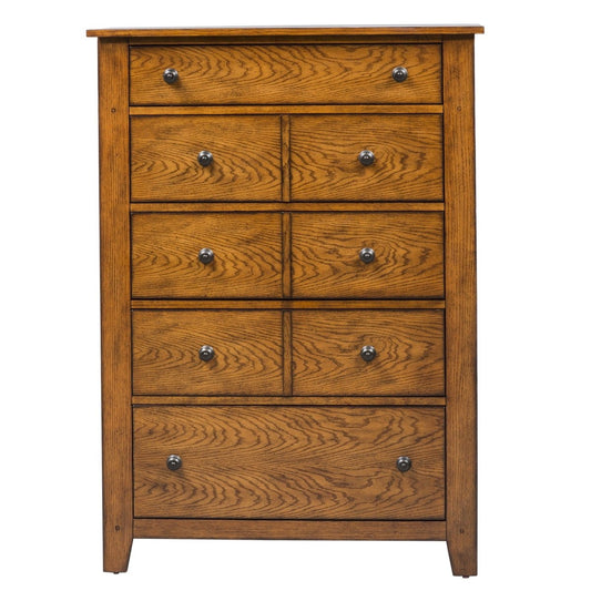 Grandpas Cabin - 5 Drawer Chest - Light Brown Lingerie Chests by Liberty Furniture - Walls Furniture & Mattress