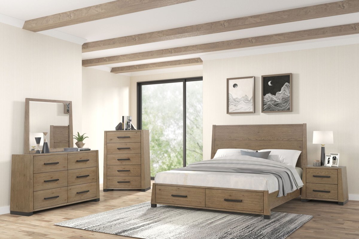 Viera - Landscape Mirror - Natural Oak Mirrors by New Classic - Walls Furniture & Mattress