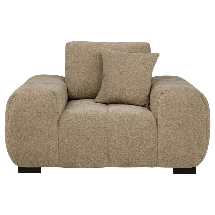 Octavia - Upholstered Track Arm Accent Chair Arm Chairs by Coaster Fine Furniture - Walls Furniture & Mattress