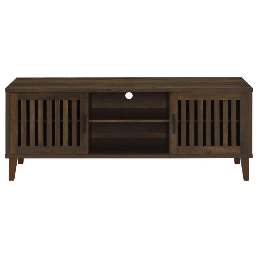 Sedona - 2 Door Engineered Wood TV Stand - Dark Pine TV Stands by CoasterEveryday - Walls Furniture & Mattress