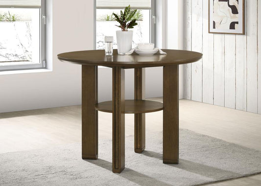 Ottowa - Round Counter Height Dining Table - Brown Counter Tables by Coaster Fine Furniture - Walls Furniture & Mattress