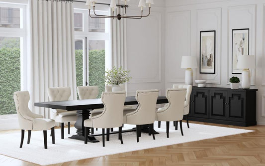 Florence - 126" Extension Dining Table Set 7 Piece Dining Room Sets by Coaster Fine Furniture - Walls Furniture & Mattress