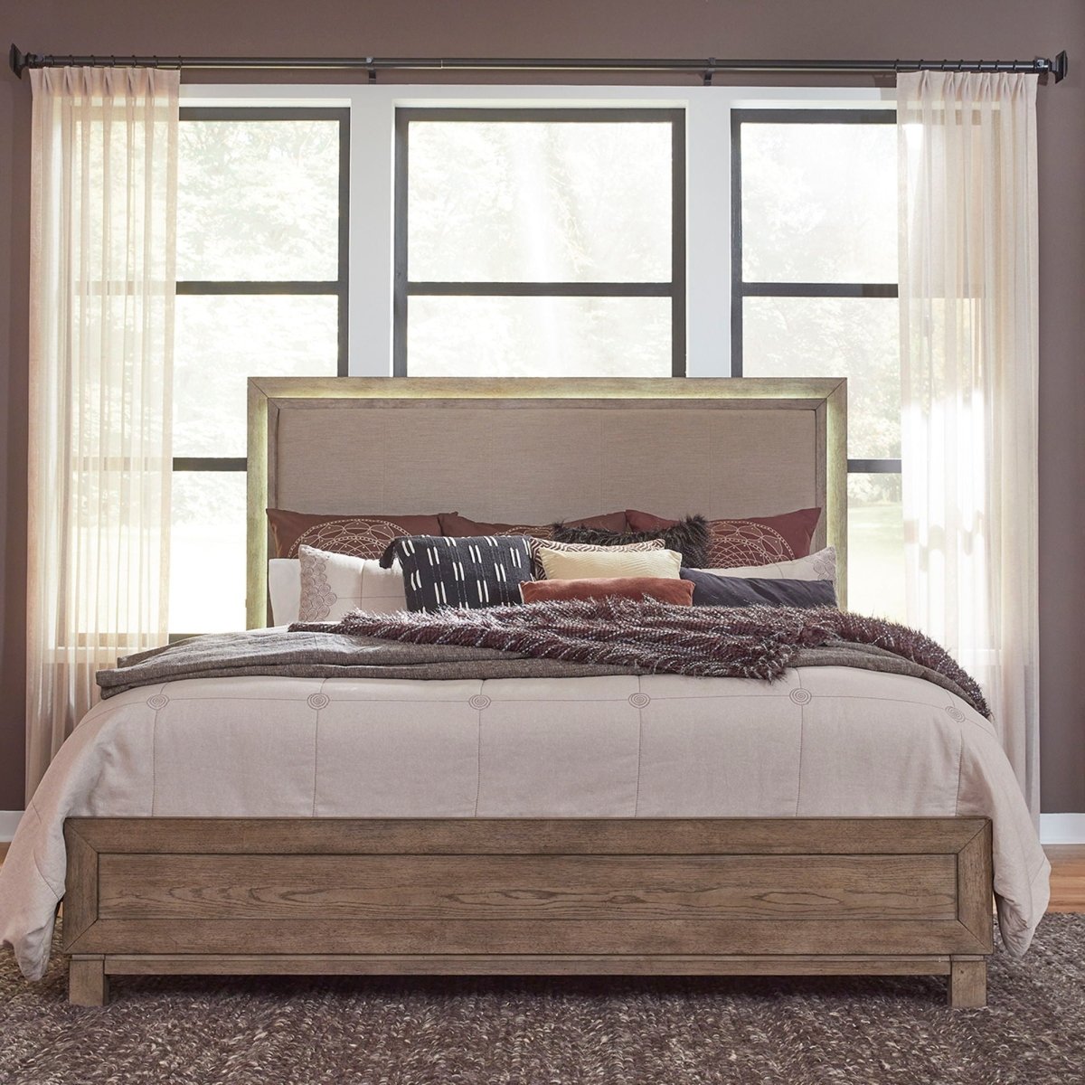 Canyon Road - Bed Upholstered Beds by Liberty Furniture - Walls Furniture & Mattress