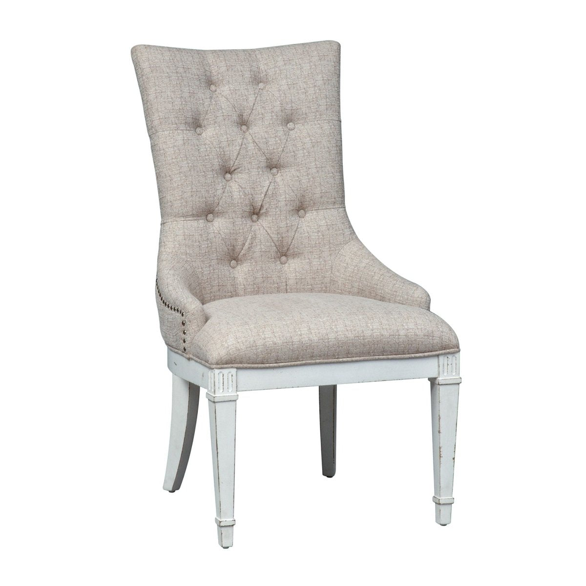 Abbey Park - Hostess Chair - White Side Chairs by Liberty Furniture - Walls Furniture & Mattress