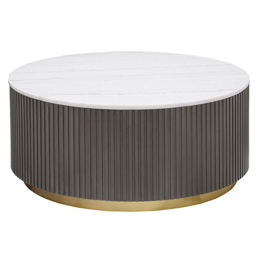 Jason - Round Marble Top Table End Tables by CoasterEveryday - Walls Furniture & Mattress