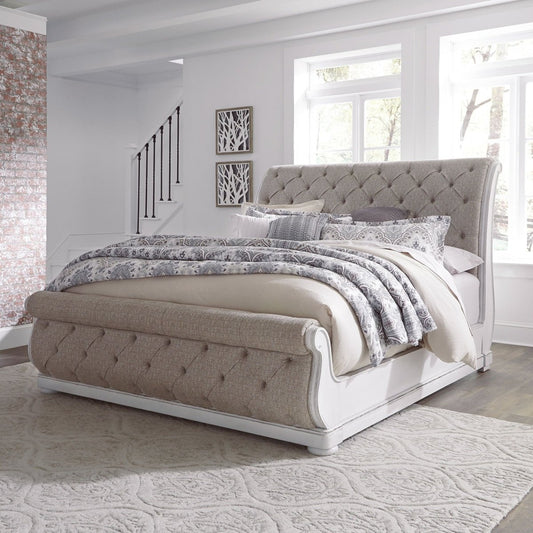 Magnolia Manor - Uph Sleigh Bed Upholstered Beds by Liberty Furniture - Walls Furniture & Mattress