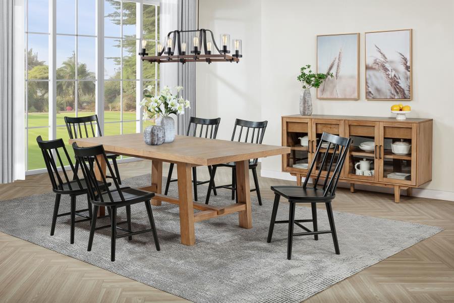 Middleton - Extension Leaf Dining Set 6 Piece Dining Room Sets by Coaster Fine Furniture - Walls Furniture & Mattress