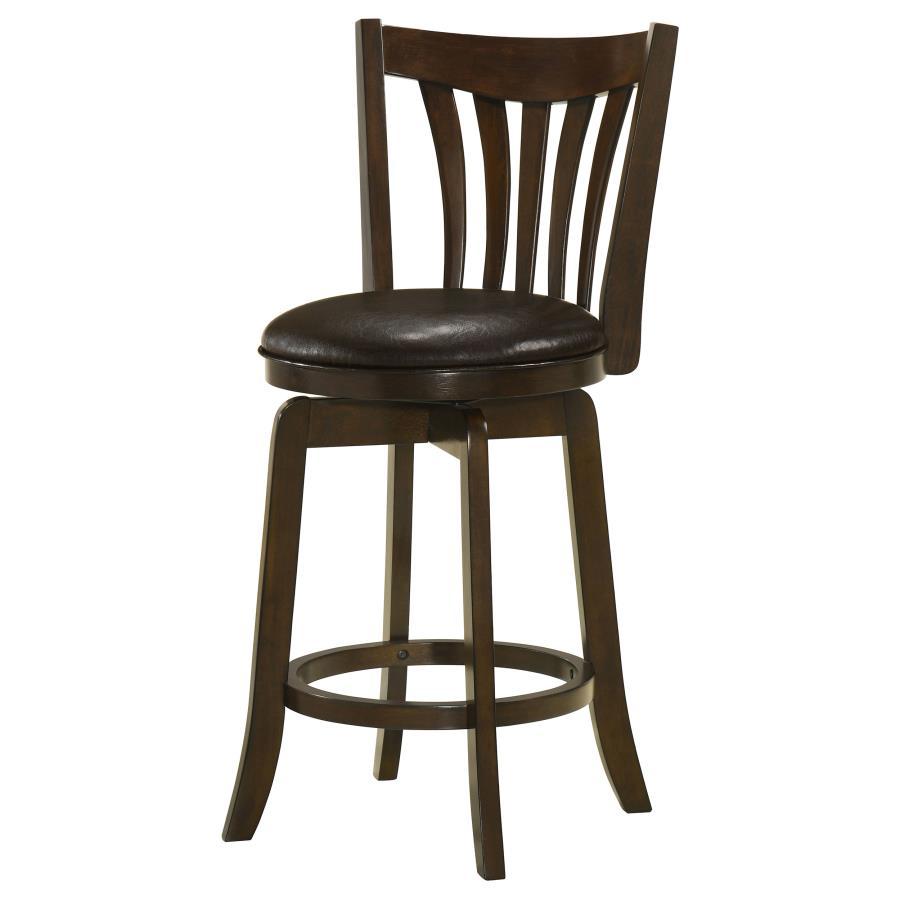 Lambert - Wood Height Swivel Bar Chair Counter Height (24" - 27") by Coaster Fine Furniture - Walls Furniture & Mattress