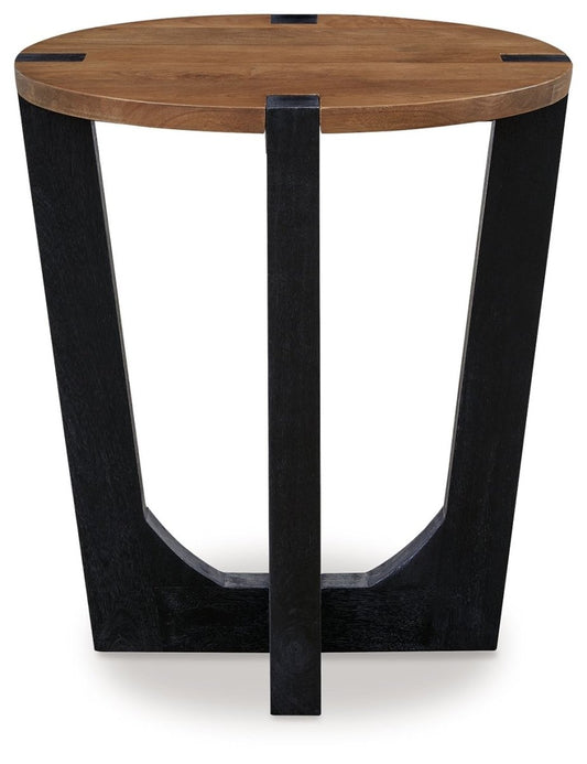 Hanneforth - Round End Table - Brown End Tables by Signature Design by Ashley® - Walls Furniture & Mattress