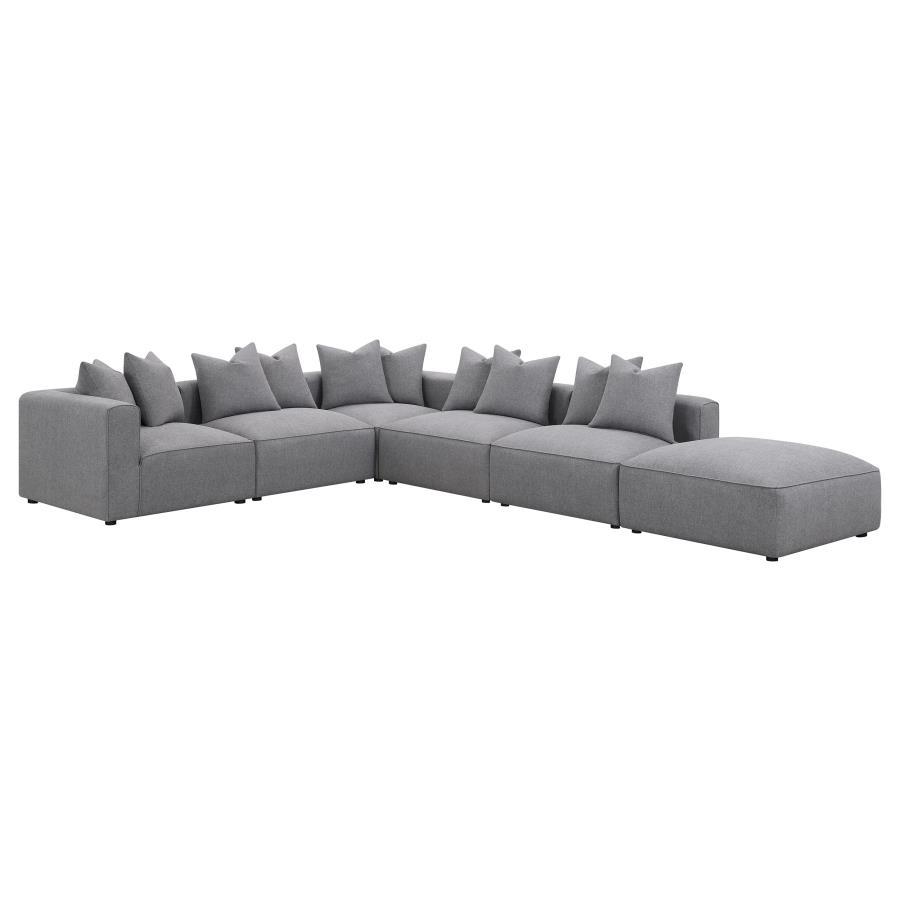 Jennifer - Upholstered Modular Sectional Stationary Sectionals by CoasterElevations - Walls Furniture & Mattress