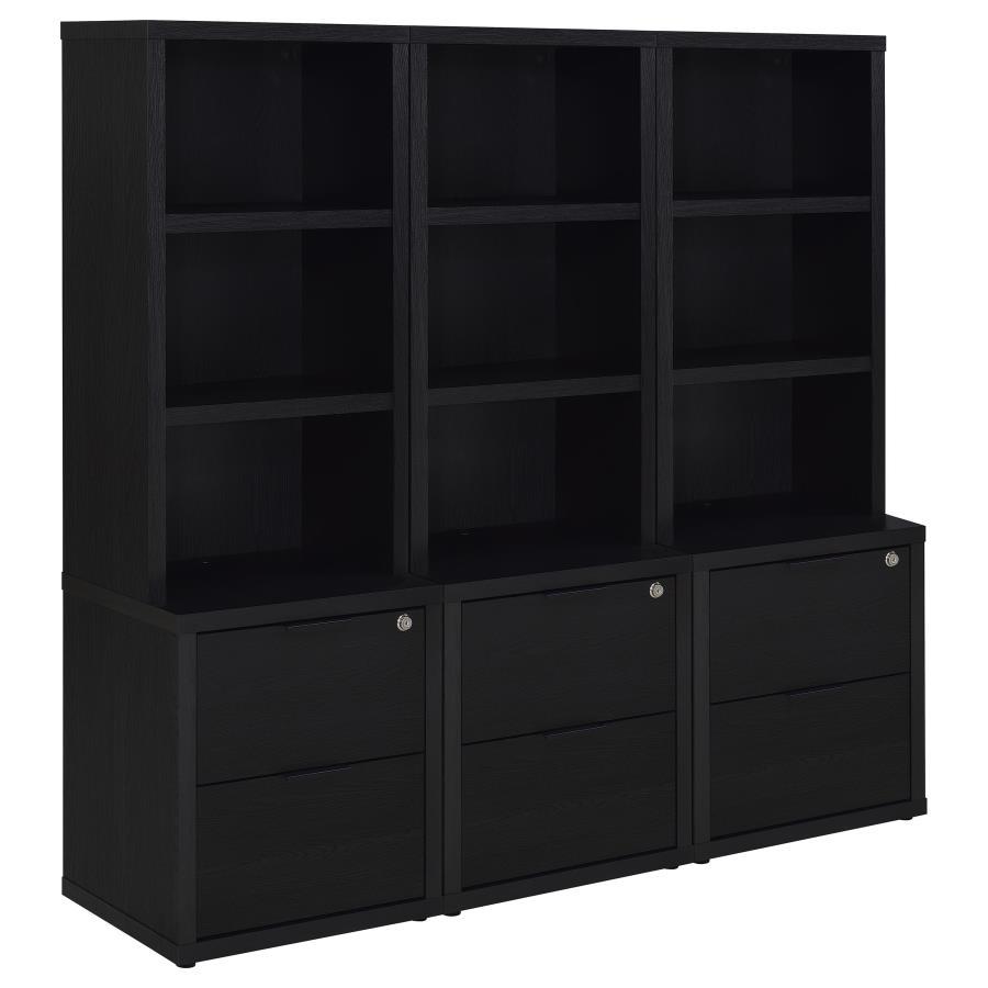 Westpark - 3 Piece Wall Unit Bookcase Set With USB Standard Bookcases by Coaster Fine Furniture - Walls Furniture & Mattress
