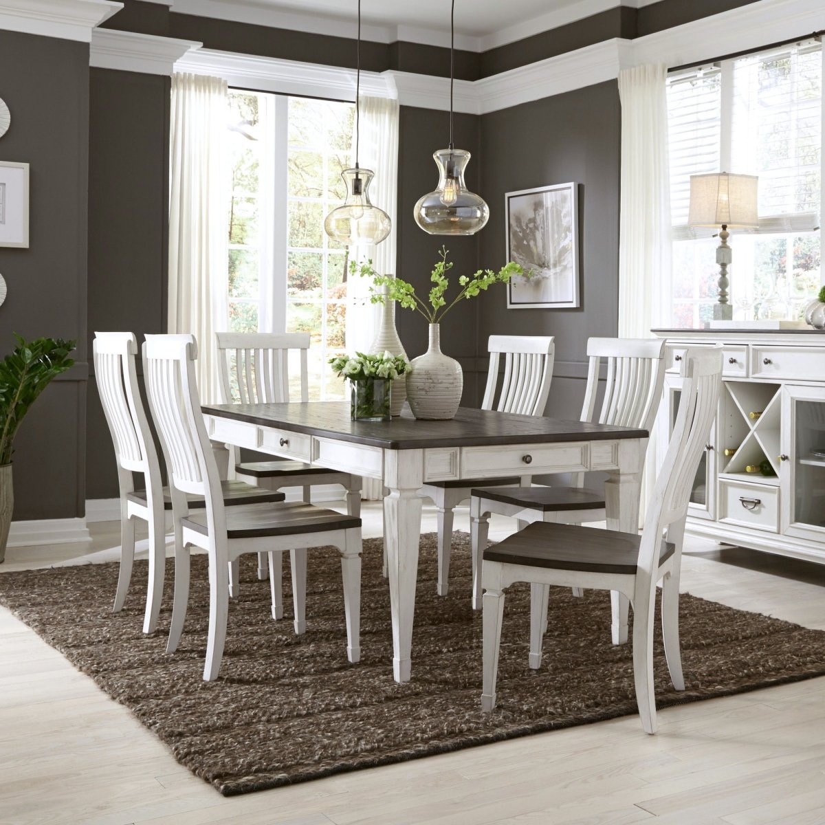 Allyson Park - Rectangular Table Set 5 Piece Dining Room Sets by Liberty Furniture - Walls Furniture & Mattress