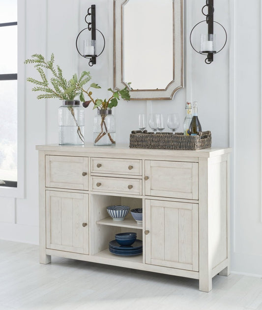 Robbinsdale - Dining Room Server - Antique White Servers by Signature Design by Ashley® - Walls Furniture & Mattress