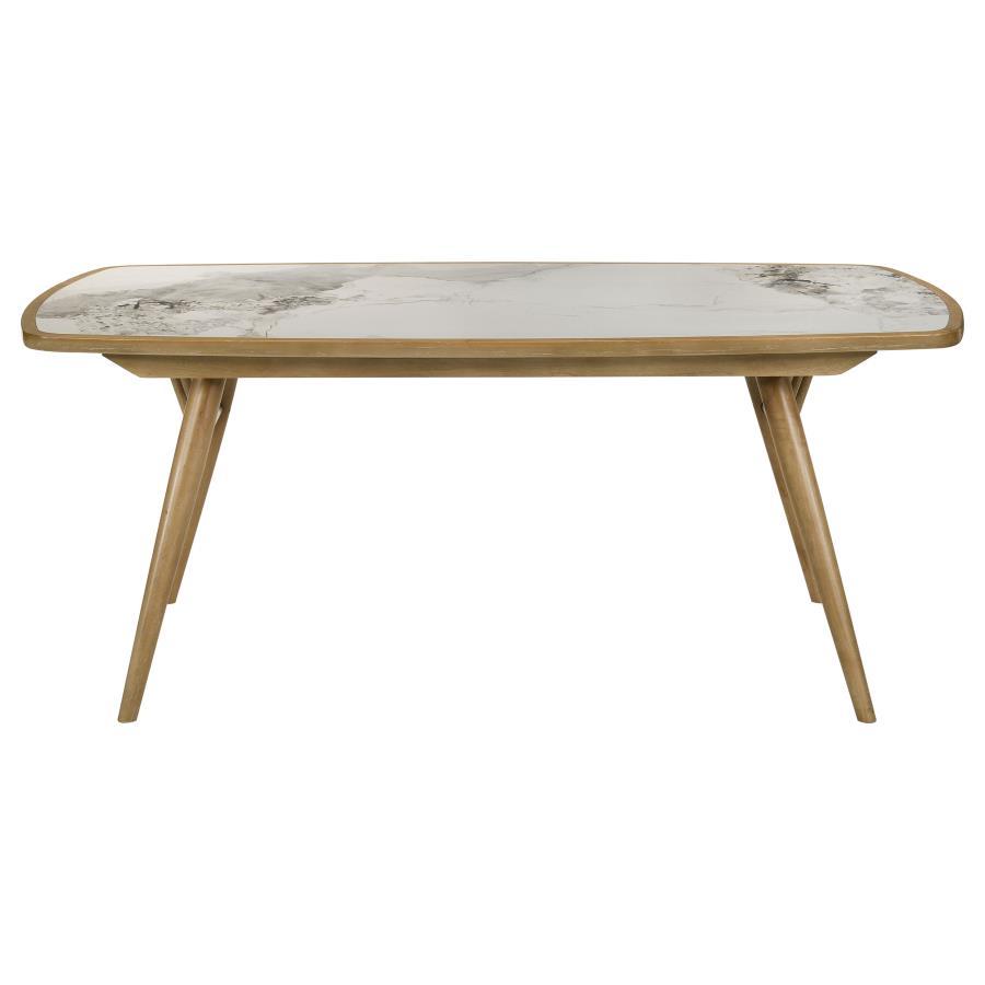 Croyden - 73" Rectangular Dining Table - Weathered Natural Dining Tables by Coaster Fine Furniture - Walls Furniture & Mattress
