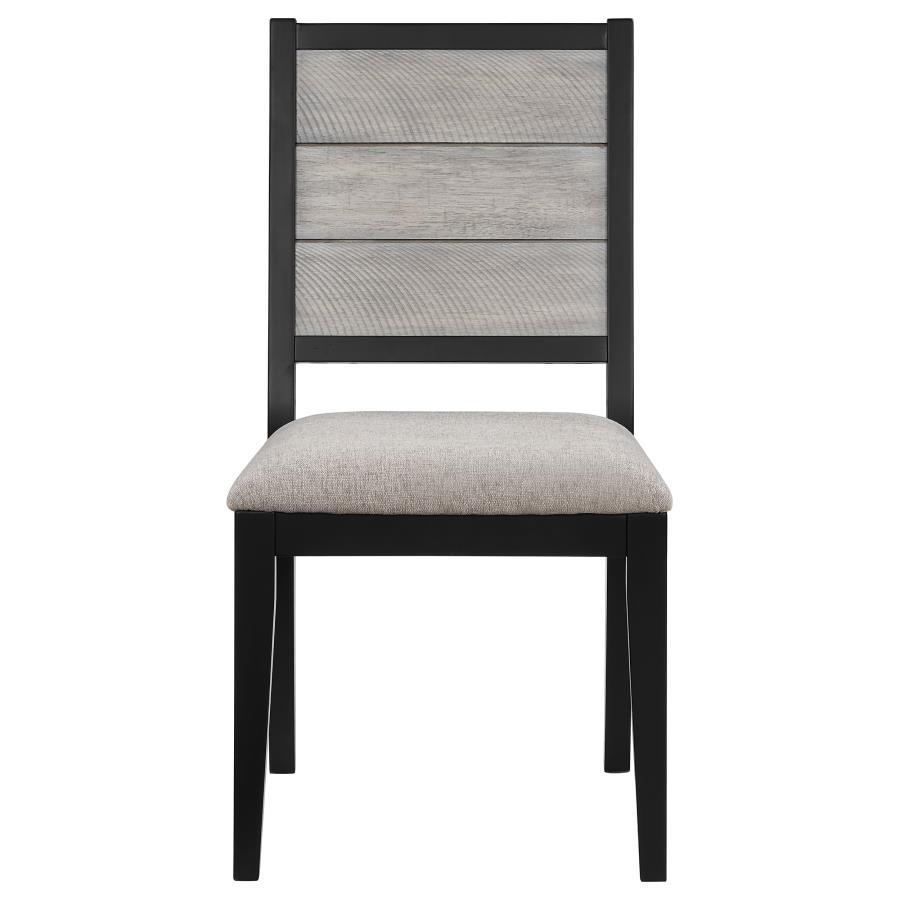 Elodie - Wood Dining Side Chair (Set of 2) - Gray And Black Chair Sets by Coaster Fine Furniture - Walls Furniture & Mattress