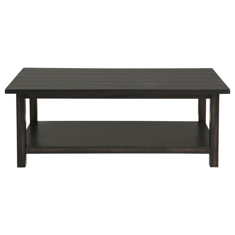 Payne - Wood Coffee Table with Shelf Coffee Tables by Coaster Fine Furniture - Walls Furniture & Mattress