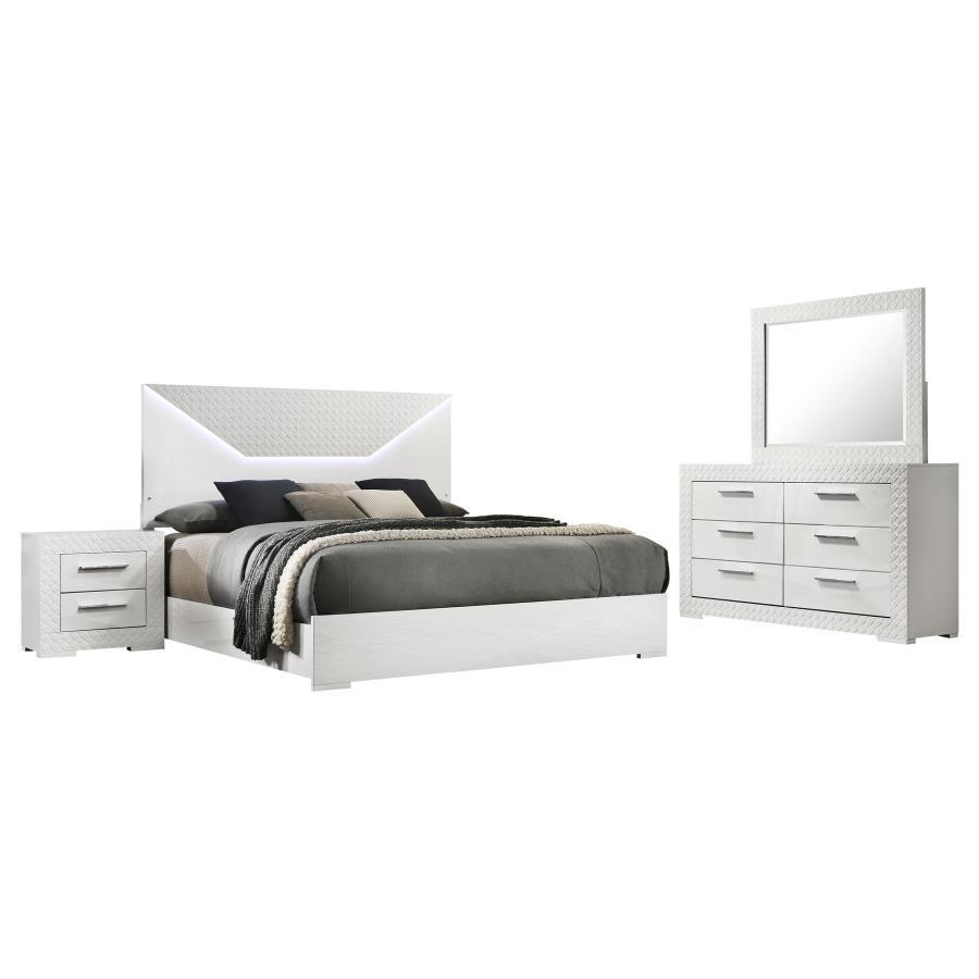 Ives - Bedroom Set 4 Piece Bedroom Sets by Coaster Fine Furniture - Walls Furniture & Mattress