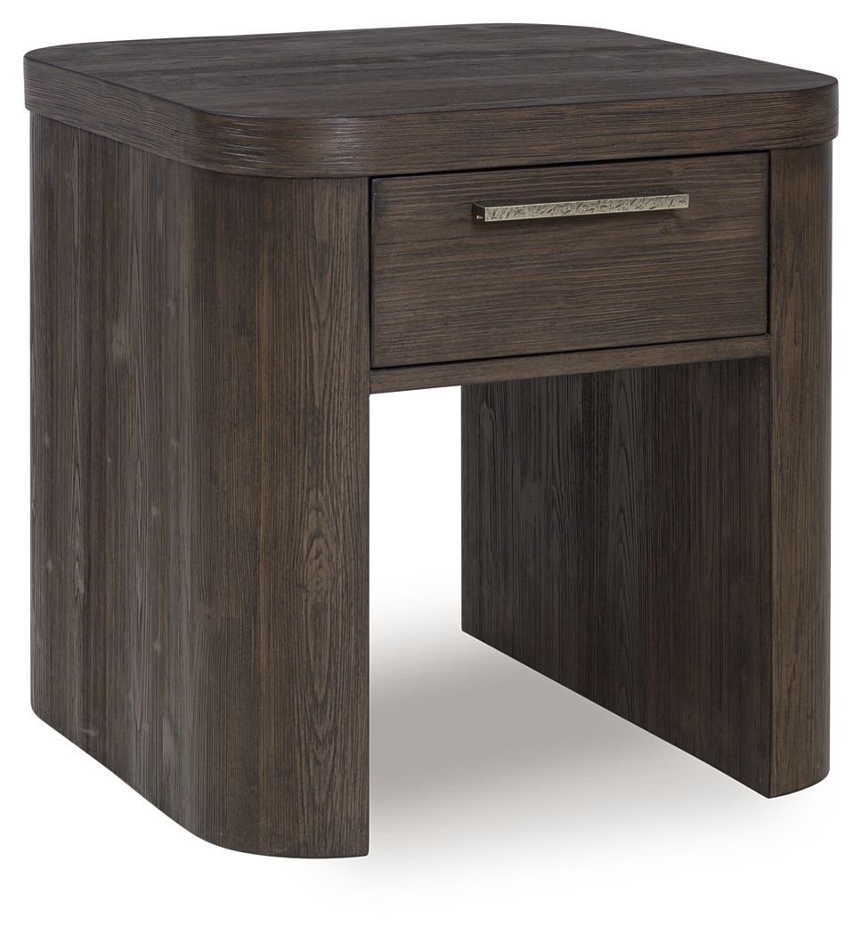 Neo - Rich Brown - Square End Table End Tables by Luxe - Walls Furniture & Mattress