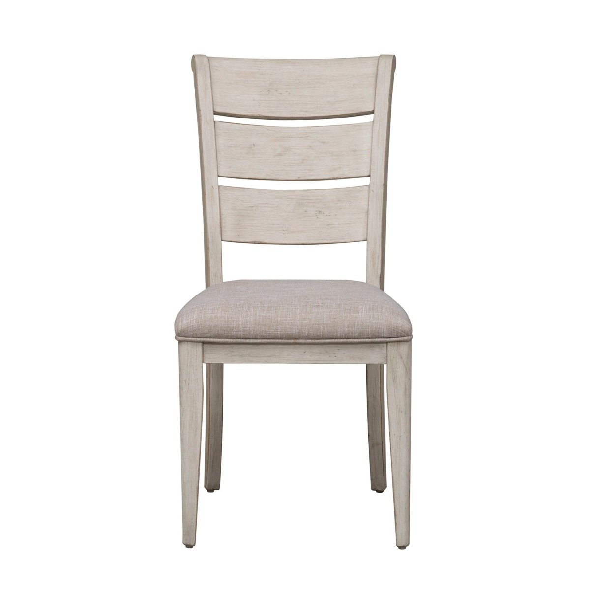 Farmhouse Reimagined - Ladder Back Upholstered Side Chair - White Side Chairs by Liberty Furniture - Walls Furniture & Mattress